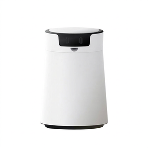 Automatic Sensor Smart Trash Can Open Top PP 12L Eco-Friendly <b>White</b> Touchpad Indoor/Outdoor Use Rolling Cover Type ROHS - Product Image 1