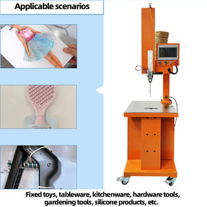 Semi-Automatic Paper Rope <b>Binding</b> <b>Machine</b> Electric 220V Orange Color PLC Control 82KG for Toy Tools Packing - Product Image 4