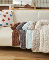 Lit pour chien carré moderne et minimaliste en peluche, respirant, chaud et doux, en polaire, lavable, pour chiot et chat, pour l'intérieur
