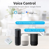 Interrupteur Intelligent Tuya WiFi 16A, Mini Disjoncteur Intelligent de Commande Bidirectionnelle, Contrôle Smart Life Compatible avec Alexa Google Home Alice