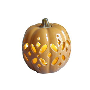 Statue en céramique SJF1324 de la marque <span class=keywords><strong>SJF</strong></span>, en différentes formes, décoration citrouille d'Halloween avec LED, vente en gros - Product Image 4