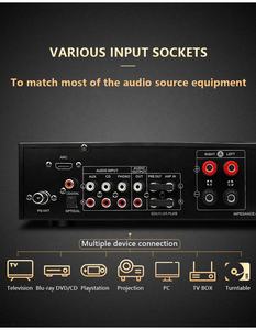 ไฮเปอร์ซาวน์2025แอมพลิฟายเออร์ระบบคาราโอเกะในบ้านอะลูมิเนียมดิจิทัล4ch 2โซนกำลังไฟ400W RMS - Product Image 5