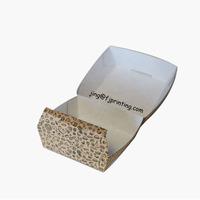 Caja de Papel para Hamburguesas con Logotipo Personalizado, Impresión en Cartón de Grado Alimenticio, Material Único, Empaque de Marca