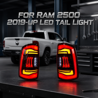 Feux arrière à LED à défilement séquentiel Nafu Auto avec lentille rouge fumée pour Dodge RAM1500 RAM2500 Pickup – Kit de remplacement de feux arrière