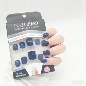 <span class=keywords><strong>Uñas</strong></span> Postizas <span class=keywords><strong>ImPRESS</strong></span> X WICKED GOOD 'Know Your Power' Azules Cortas Squoval, Adhesivo Mejorado con Duración de 10 Días, Incluye <span class=keywords><strong>Uñas</strong></span> Postizas - Product Image 3