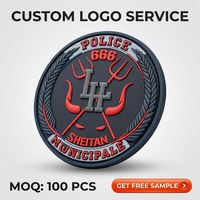 Parche de Goma PVC Táctico Suave al por Mayor, Cualquier Tamaño y Forma Personalizada, Emblema Impermeable para Mochilas y Uniformes de Exterior