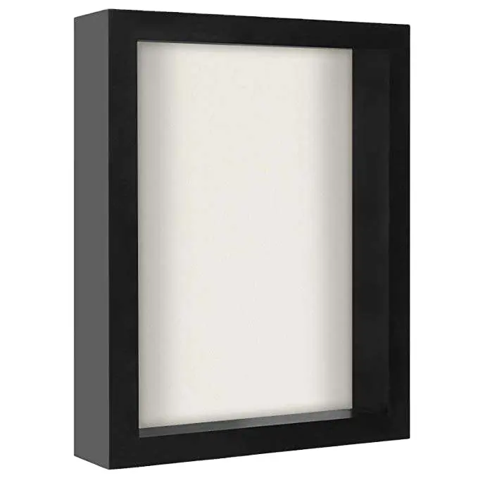 2022 New Fashion Custom Black Wood 3CM 5CM Deep 8x10 Shadow Box Photo Frame Wall Art 3D Square DIY Wholesale