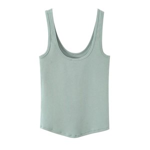 MYST&ZA Ropa de <span class=keywords><strong>Mujer</strong></span>, Verano 2026, Nueva <span class=keywords><strong>Camiseta</strong></span> Moderna y Elegante con Tirantes Anchos, Versátil, 3641016 - Product Image 6