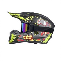 Casque intégral exclusif transfrontalier certifié DOT en ABS pour moto tout-terrain, VTT, karting et descente en VTT