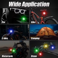 Universelle Auto- und Motorrad-LED-Blitzleuchten mit Fernbedienung Flugzeug-Fahrrad-Warnleuchte Wasserdicht