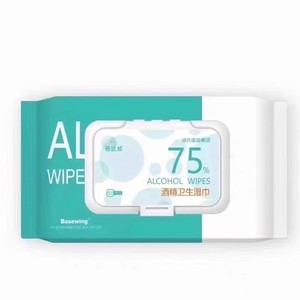 Lingettes hygiéniques Haier (50 lingettes/10 lingettes/paquet) avec alcool, petit emballage pratique pour l'extérieur. - Product Image 1