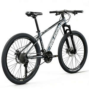 Vélo de montagne sportif de 27,5 <span class=keywords><strong>pouces</strong></span> à 21 vitesses en acier à haute teneur en carbone, freins à disque doubles, suspension avant, confortable pour adultes, unisexe - Product Image 4