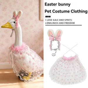 Ropa duradera para patos de jardín, impermeable, con diseño de bikini, fantasmas y frutas, personalizable para patos de 23 pulgadas, para jardín y patio. - Product Image 5
