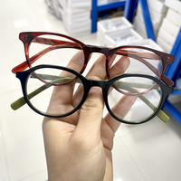 Montures de lunettes optiques en acétate prêtes à l'emploi, tendance et économiques, pour tous les types de visages