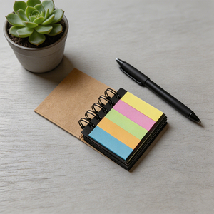 Bloc de Notas Espiral con Cubierta Kraft, Páginas de Colores, Sin Adhesivo - Product Image 5