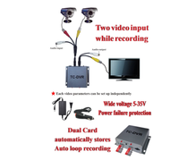 Tarjeta Micro SD TF en Oferta, Mini Grabadora de Video DVR, Compatible con Tarjetas TF Dobles de 32 GB, Grabación de Video en Tiempo Real, Detección de Movimiento, VGA 640*480