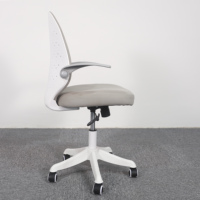 Chaise ergonomique pour enfants avec hauteur réglable, idéale pour les devoirs, la lecture et le dessin, chaise d'étude pour enfants en tissu maillé gris
