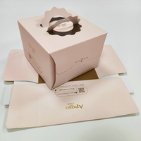 Boîte cadeau haut de gamme avec logo imprimé personnalisé, emballage en carton doré, impression couleur UV pour pâtisserie, emballage en papier de qualité alimentaire