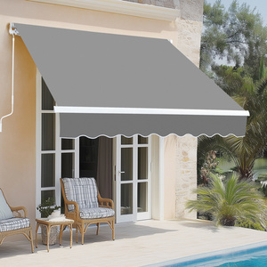 Auvent rétractable DB 78 "D x 102" W x 59 "H Gris - Product Image 5