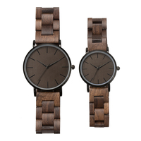 Relojes de madera hechos a mano para hombre, pulsera con logotipo personalizado, de marca