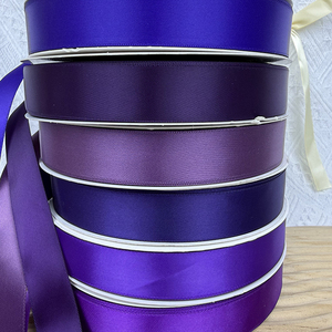 Nastro di Seta Satinato Floreale di Lusso 2,5 CM, Ecologico, per Decorazioni di San Valentino, Confezioni Regalo, Fai-da-Te, 100 Iarde - Product Image 5