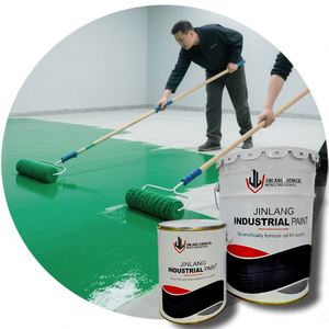 Peinture de sol autolissante 100% époxy solide, application facile avec rouleau pulvérisateur, truelle ou pinceau pour garage, entrepôt, bureaux - Product Image 3