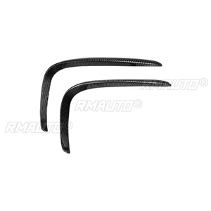 1 Paire de Canards Avant en Fibre de Carbone, Spoiler de Pare-chocs, Garniture de Phare Antibrouillard, Kit Carrosserie Compatible avec Mercedes-Benz GLC43 260 300 W253 2017-2019 - Product Image 4