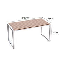 Tables et chaises de jardin en métal anti-corrosion - Design moderne et simple pour cour, jardin, terrasse, parc - Garantie 10 ans