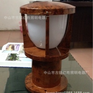 Aluminum Alloy Lawn Light Wood Shade Ip65 Led <b>Outdoor</b> <b>Lighting</b> For Garden - Product Image 5