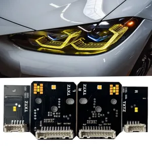 Luce di marcia diurna di vendita calda LED schede di aggiornamento per BMW CSL giallo DRL G80 M3 G82 M4 G22 G26 faro LASER