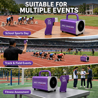 Sistema de Disparo Electrónico Inalámbrico Portátil para Atletismo y Eventos de Pista y Campo con Altavoz Digital