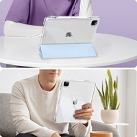 Housse de protection transparente légère antichoc avec étui porte-crayon pour iPad Pro 11 pouces étui M4 2024 5th Gen
