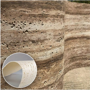 Panel de pared 3D de arenisca ignífuga Revestimiento de piedra natural flexible para aplicaciones en interiores de villas Diseño de modelo 3D flexible capaz - Product Image 1