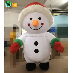 2m olay hareketli kardan adam karikatür şişme özelleştirilmiş sevimli noel reklam şişme kardan adam kostüm A7853