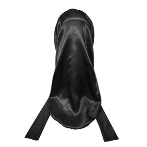 Gorros de Dormir de Seda de Leche de Doble Capa con Cola Redonda y Correa Ajustable, Gorro de Noche Suave y Transpirable para Mujeres y Hombres, Protección para el Cabello - Product Image 4