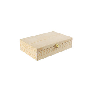 Custom-made solid wood compartmentalized <b>pine</b> wood <b>boxes</b>, natural color gift packaging <b>boxes</b>, jewelry and ornament desktop - Product Image 2