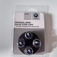 Capuchons de valve de pneu de voiture OEM style M, universels, anti-poussière, pour remplacement de roue, 2 options de logo