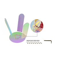 Nordischer Moderner Regenbogen-Acryl-Couchtisch für Zuhause, Esszimmer oder Apartment, für Hotels