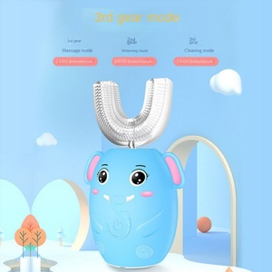 แปรงสีฟันเด็กอัตโนมัติรูปตัวยูแบบสั่นสะเทือนแบบนุ่มนวลสำหรับเด็กอายุ 3-12 ปี เกรดอาหาร IPX7 สำหรับใช้ในครัวเรือน - Product Image 2