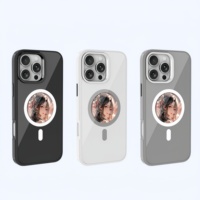 Étuis de téléphone mobile à écran circulaire intelligent personnalisés pour iPhone 15 Pro Max, magnétiques, NFC, E-Link, durables et élégants