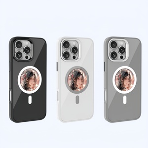 Étuis de téléphone mobile à écran circulaire intelligent personnalisés pour <span class=keywords><strong>iPhone</strong></span> 15 Pro Max, magnétiques, NFC, E-Link, durables et élégants - Product Image 2