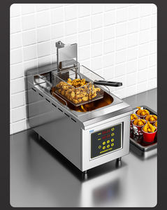 <span class=keywords><strong>Friteuse</strong></span> électrique 14L <span class=keywords><strong>avec</strong></span> panier de filtration d'huile <span class=keywords><strong>amovible</strong></span> Machine à frire à levage automatique en acier inoxydable 3500W - Product Image 3