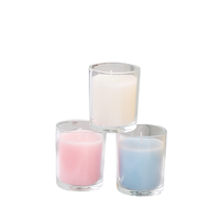 LA00T Bougie parfumée moderne en cire de soja dans un bocal en verre, décoration d'intérieur, cadeau de fêtes, Thanksgiving, Fête des Mères, Noël