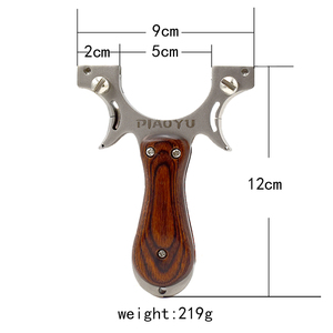 Nuova Fionda Professionale in Acciaio Inox e Legno per Caccia e Tiro all'Aperto - Product Image 6