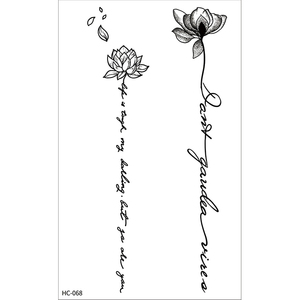 Nuevo Diseño de <span class=keywords><strong>Tatuajes</strong></span> Temporales Semipermanentes con Jugo Herbal, Adhesivos de Papel con Diseños Florales para Cara, <span class=keywords><strong>Brazo</strong></span> y Cuerpo, Resistentes al Agua, para Hombres - Product Image 4