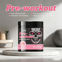 Poudre pré-entraînement en gros OEM/ODM pour soutenir l'énergie et la concentration, saveur fraise, 9g par portion, complément sportif