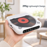 Pemutar CD Kpop Kustom dengan Tutup Transparan dan Speaker, Pemutar CD Musik Nirkabel Isi Ulang, OEM ODM Grosir