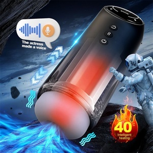 Gelas Masturbator otomatis penghisap pintar pria, mainan Vibrator pemanas pintar - Product Image 2