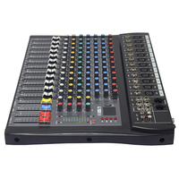 Mélangeur 12 canaux pour les performances en plein air et la famille KTV avec interface audio USB Console de son mixage professionnel