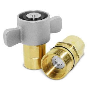 Conjunto de Acoples Hidráulicos de Desconexión Rápida Blince de 1 Pulgada NPT de Acero Inoxidable con Tuerca de Mariposa Wet-Line, Nuevo ISO 5675 - Product Image 4